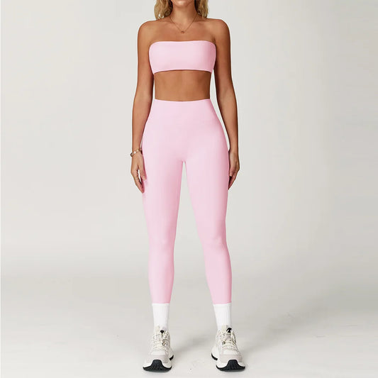 FlexMuse Elevate Set – High Waist Leggings & Sculpt Sports Bra