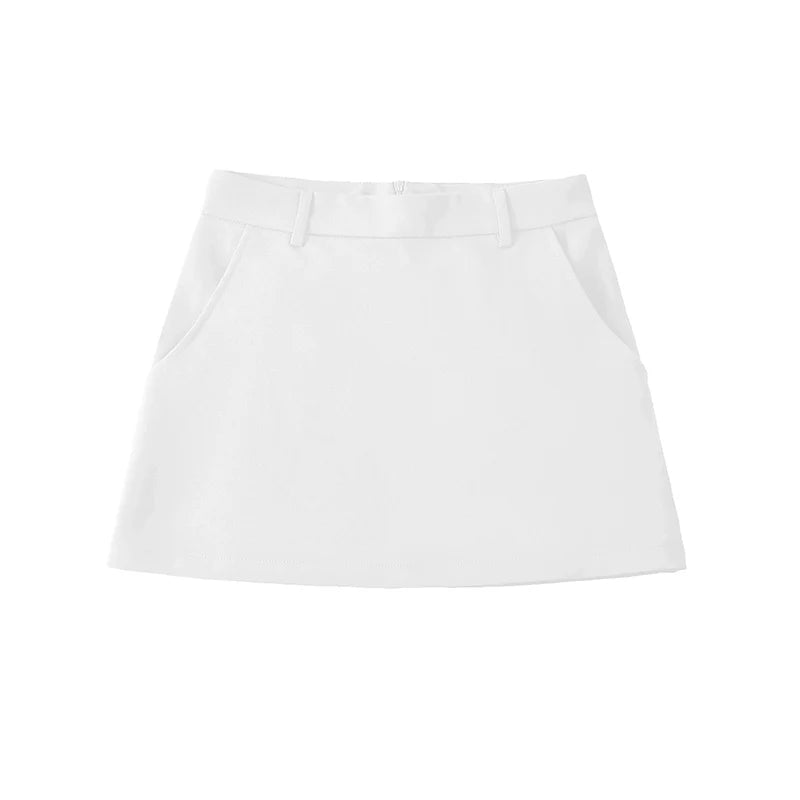 ChicLine A-Line Mini Skirt
