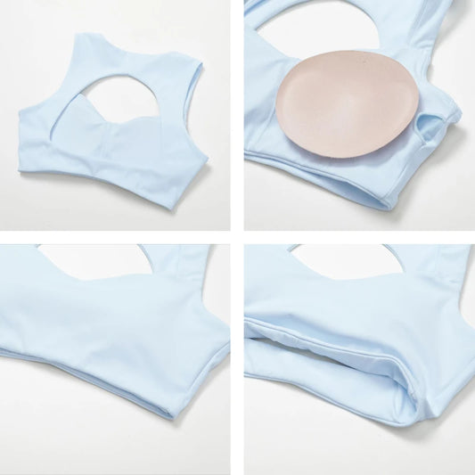 FlexLift Double Strap Sports Bra – Anti-Sweat, Push-Up Fit