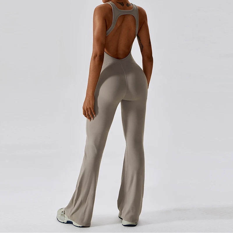 Sexy V-Back Sculpt Jumpsuit