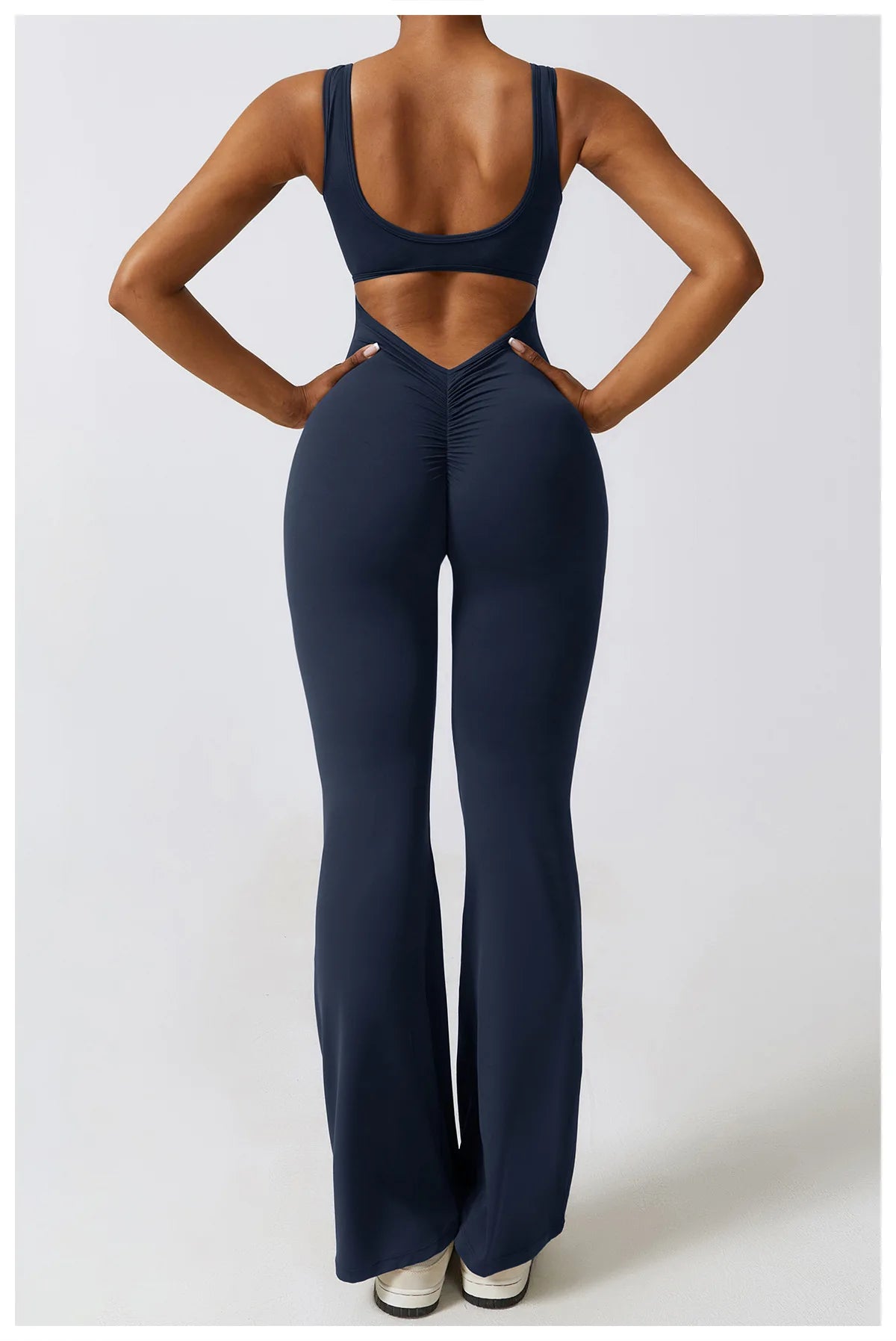 Sexy V-Back Sculpt Jumpsuit