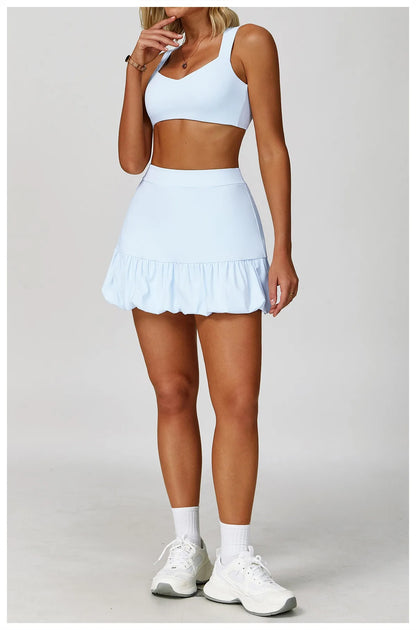 FlexLift Double Strap Sports Bra – Anti-Sweat, Push-Up Fit