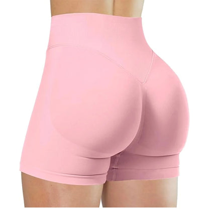 FlexMuse SculptFit High-Waist Yoga Shorts