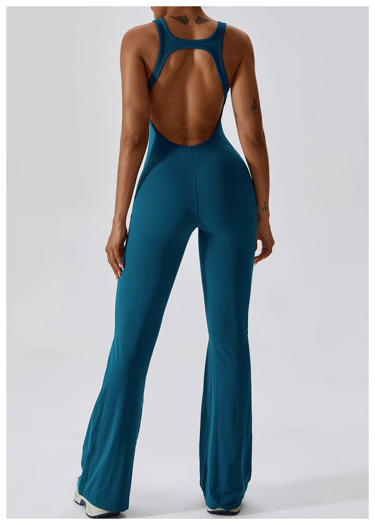 Sexy V-Back Sculpt Jumpsuit