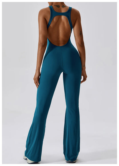 Sexy V-Back Sculpt Jumpsuit