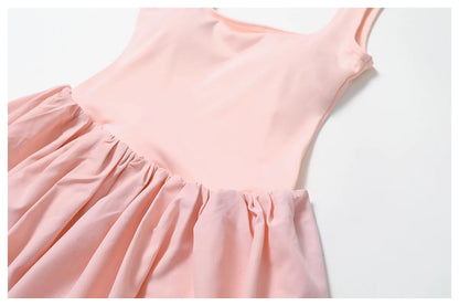 FlexMuse SculptFit One-Piece Jumpsuit –Athletic Dress with Inner Shorts