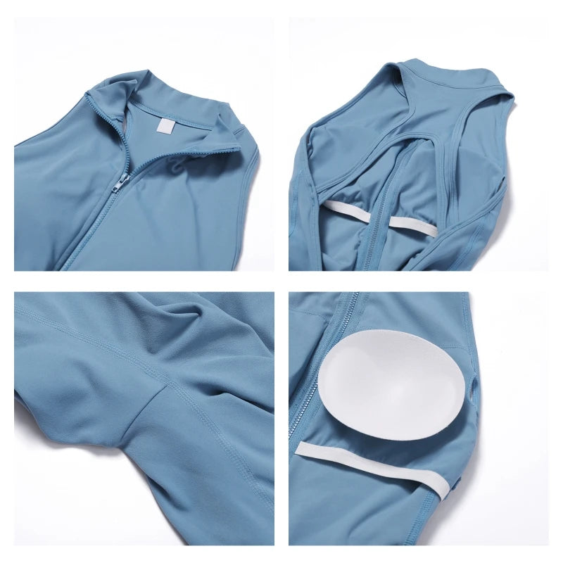 FlexMuse V-Back Contour Jumpsuit