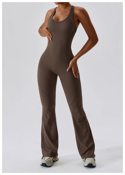 Sexy V-Back Sculpt Jumpsuit