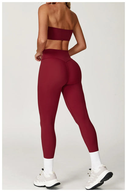 FlexMuse Elevate Set – High Waist Leggings & Sculpt Sports Bra