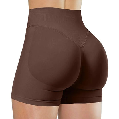 FlexMuse SculptFit High-Waist Yoga Shorts