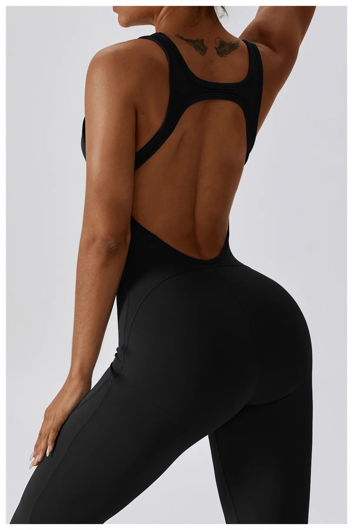 Sexy V-Back Sculpt Jumpsuit