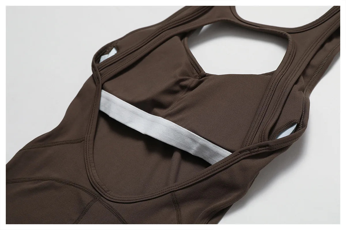 Sexy V-Back Sculpt Jumpsuit