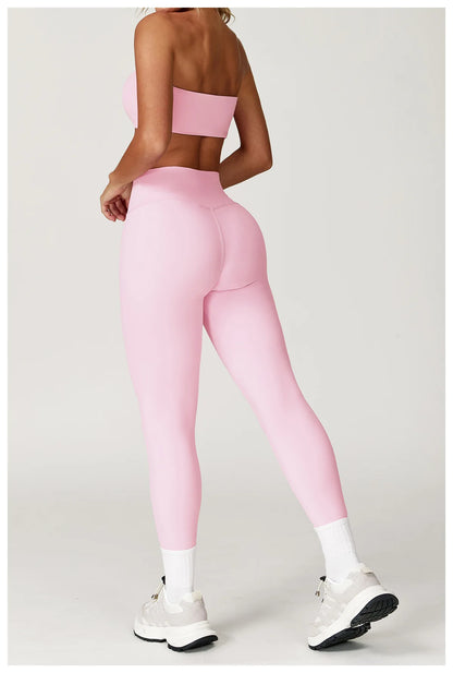 FlexMuse Elevate Set – High Waist Leggings & Sculpt Sports Bra