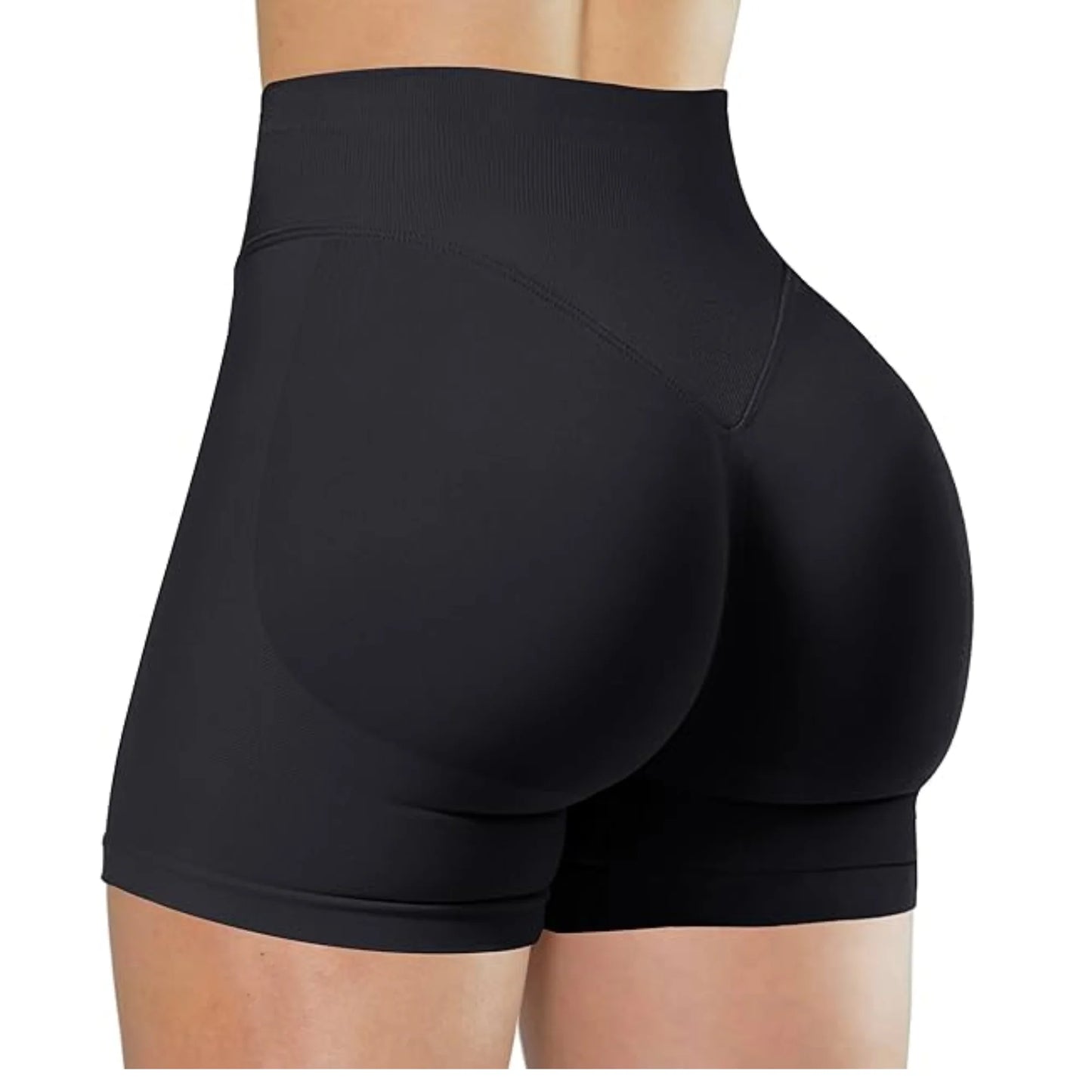 FlexMuse SculptFit High-Waist Yoga Shorts