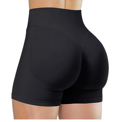 FlexMuse SculptFit High-Waist Yoga Shorts