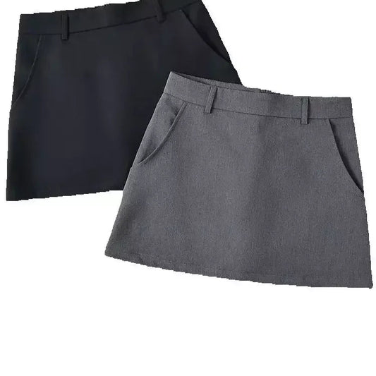 ChicLine A-Line Mini Skirt