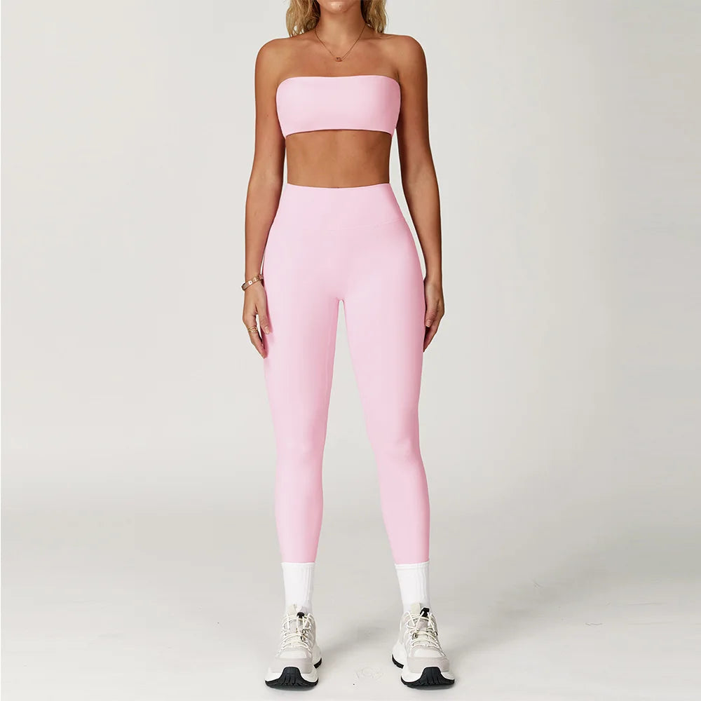 FlexMuse Elevate Set – High Waist Leggings & Sculpt Sports Bra
