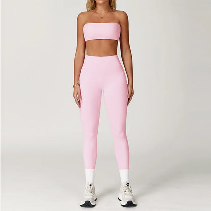 FlexMuse Elevate Set – High Waist Leggings & Sculpt Sports Bra