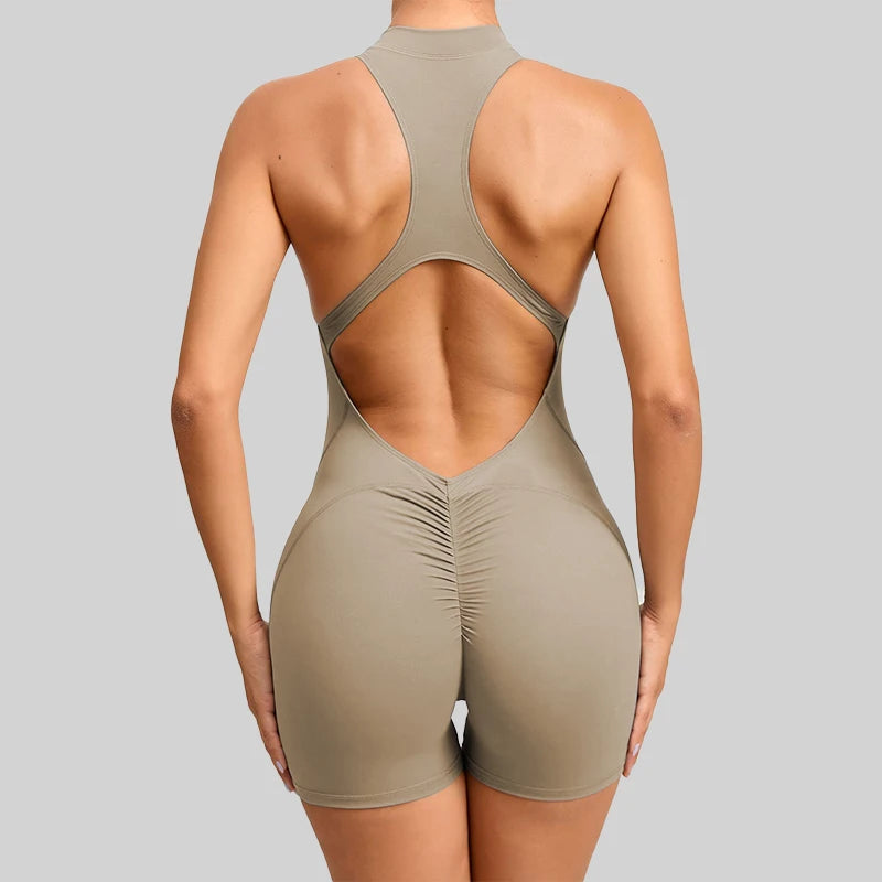 FlexMuse SculptFit Sleeveless Jumpsuit