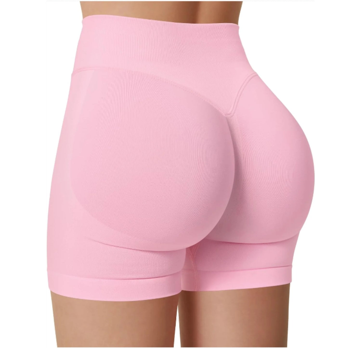 FlexMuse SculptFit High-Waist Yoga Shorts