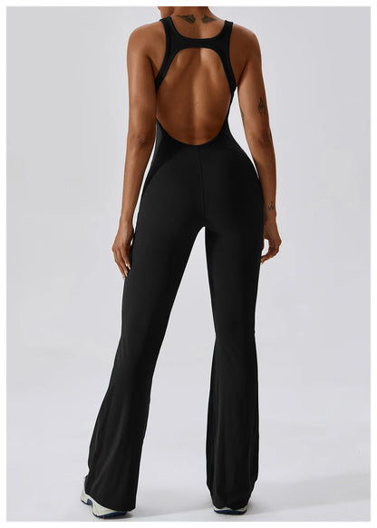 Sexy V-Back Sculpt Jumpsuit