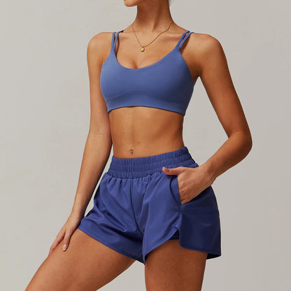 FlexMuse SculptFlow Set – Seamless Sports Bra & High-Waist Leggings or Shorts