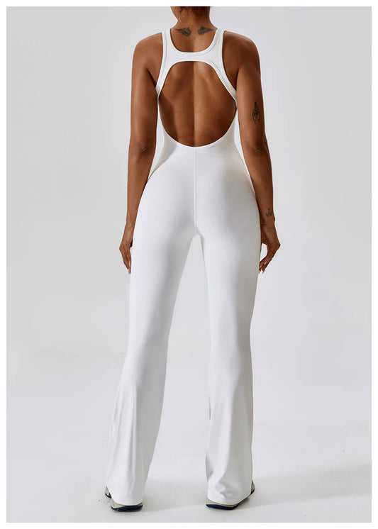 Sexy V-Back Sculpt Jumpsuit