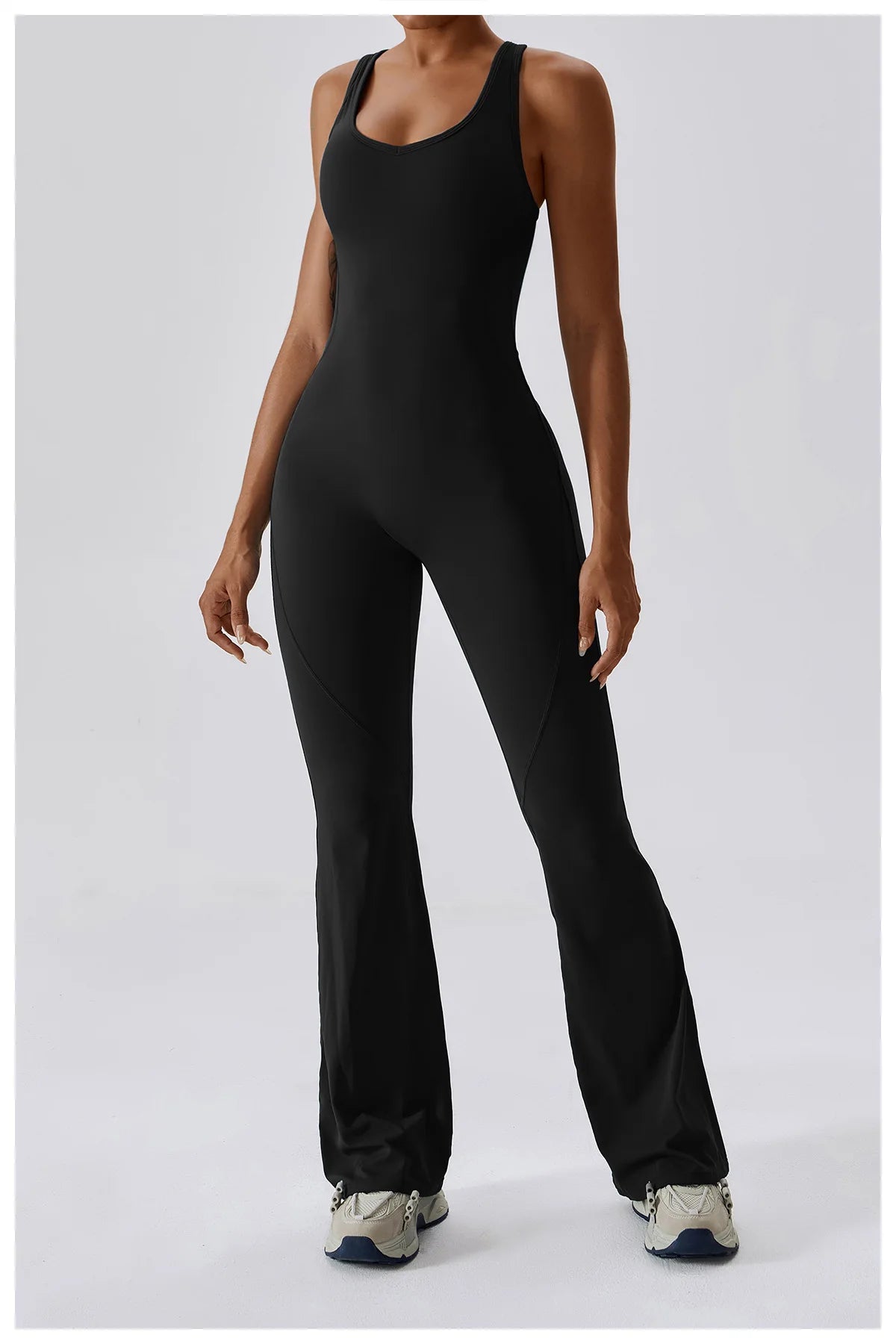 Sexy V-Back Sculpt Jumpsuit