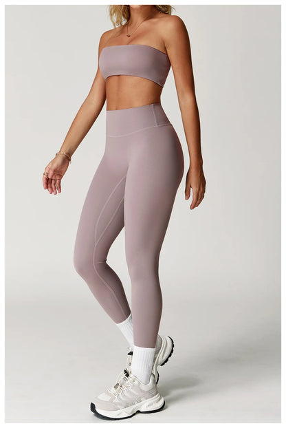 FlexMuse Elevate Set – High Waist Leggings & Sculpt Sports Bra