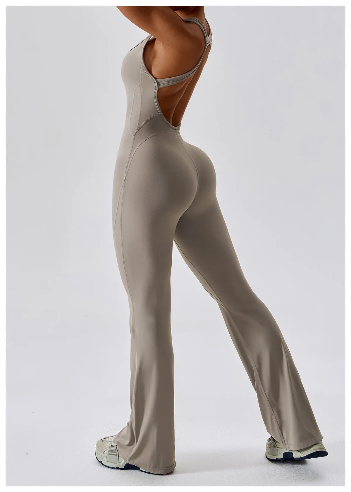 Sexy V-Back Sculpt Jumpsuit