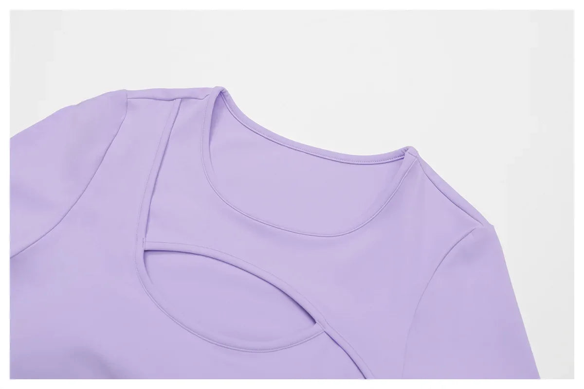 FlexMuse Glow Set – 2-Piece Skirt & Cutout Top Activewear