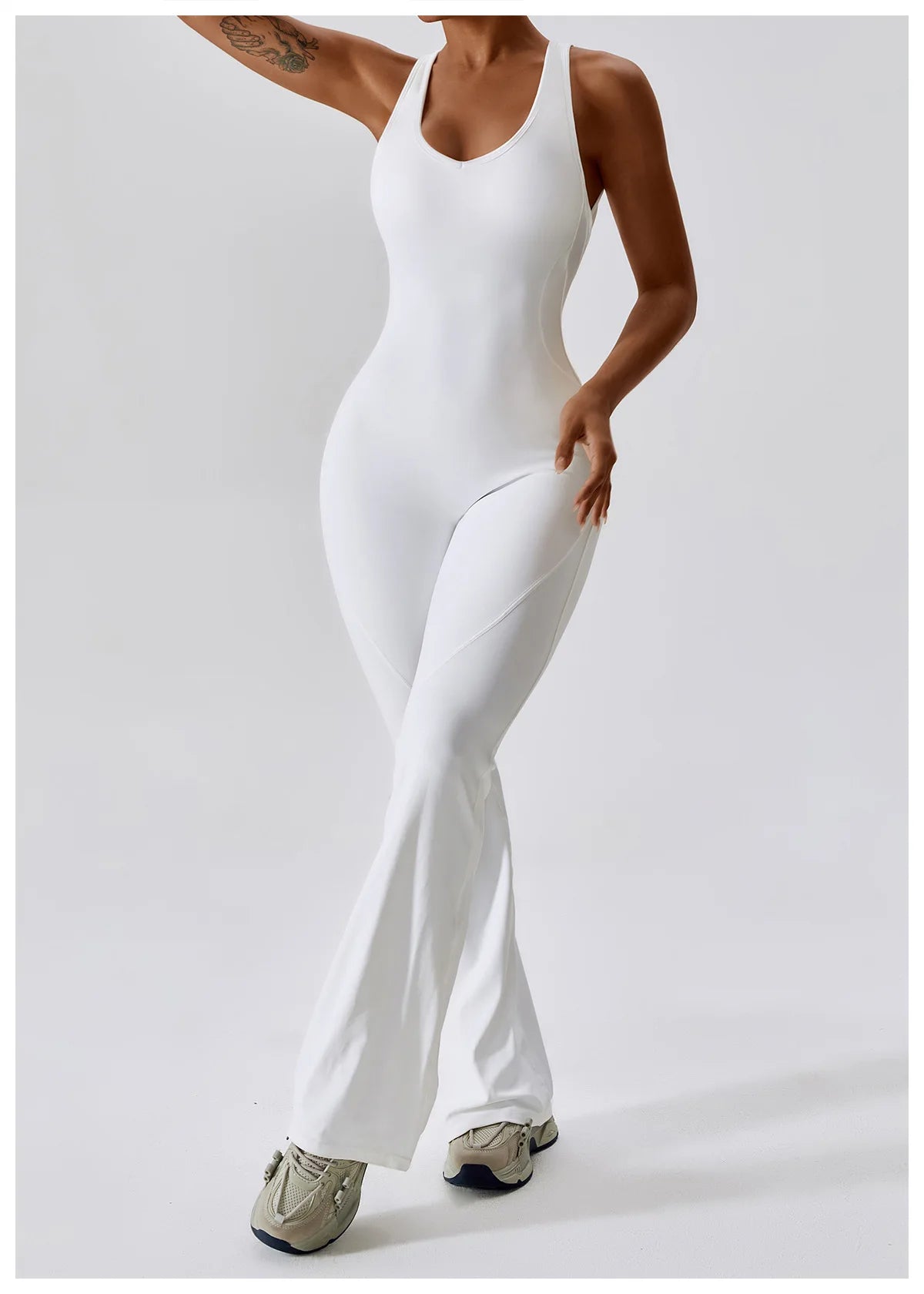 Sexy V-Back Sculpt Jumpsuit