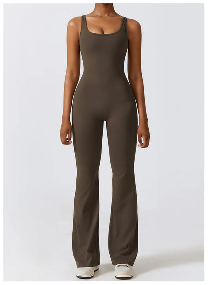 Sexy V-Back Sculpt Jumpsuit
