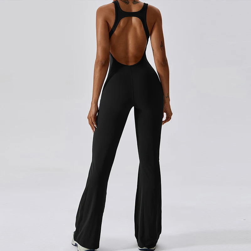 Sexy V-Back Sculpt Jumpsuit
