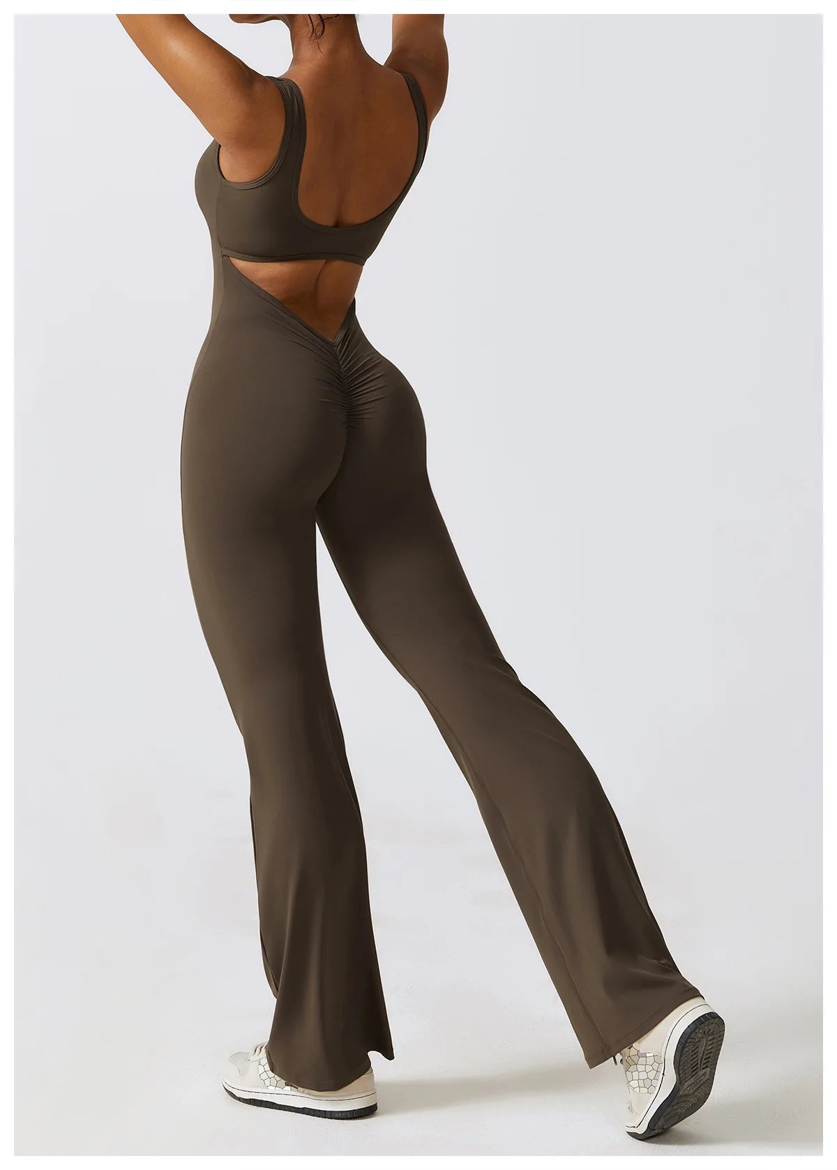 Sexy V-Back Sculpt Jumpsuit