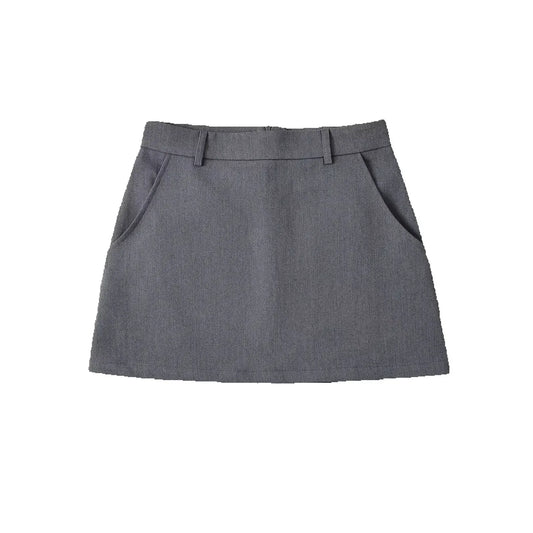 ChicLine A-Line Mini Skirt