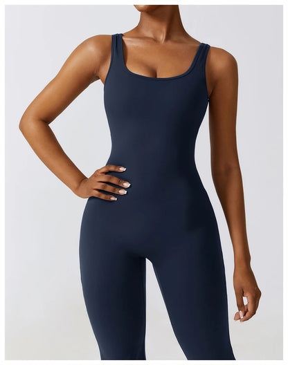 Sexy V-Back Sculpt Jumpsuit