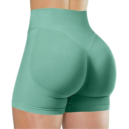 FlexMuse SculptFit High-Waist Yoga Shorts