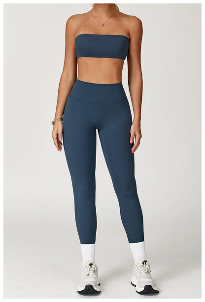FlexMuse Elevate Set – High Waist Leggings & Sculpt Sports Bra