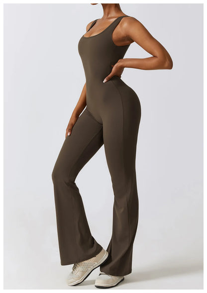 Sexy V-Back Sculpt Jumpsuit