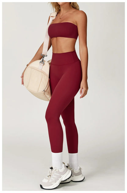 FlexMuse Elevate Set – High Waist Leggings & Sculpt Sports Bra