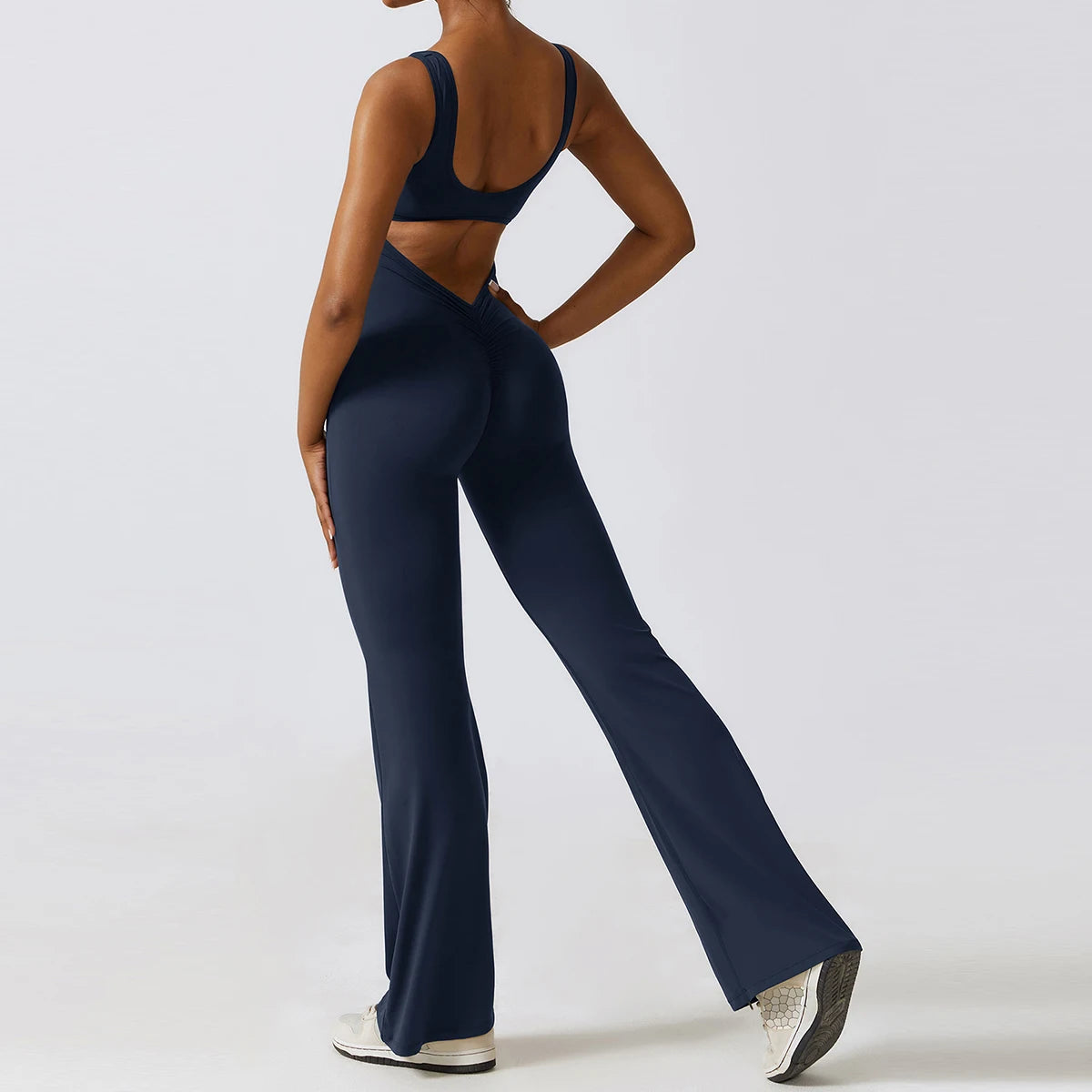 Sexy V-Back Sculpt Jumpsuit
