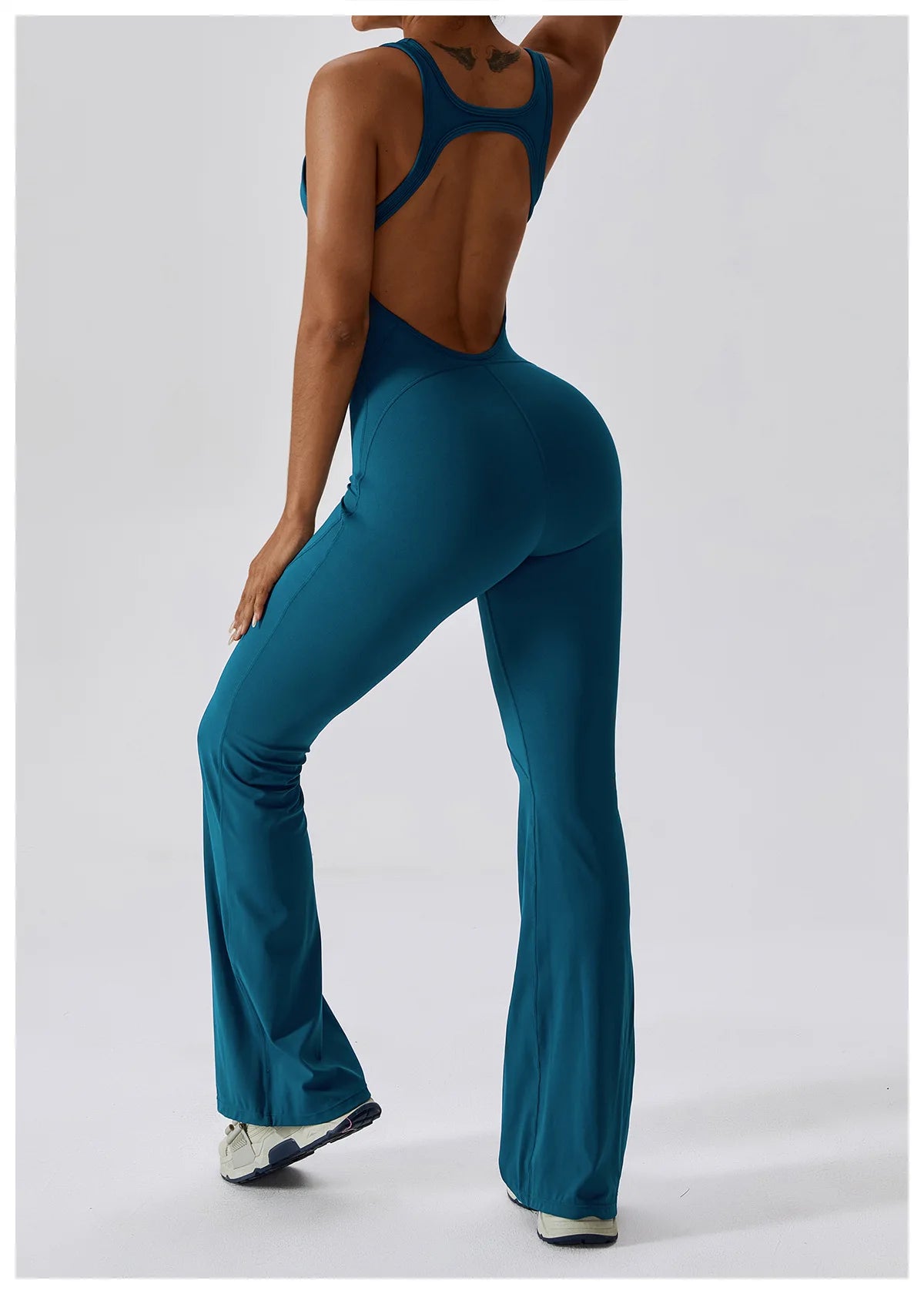 Sexy V-Back Sculpt Jumpsuit
