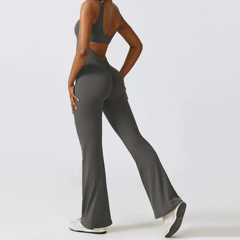 Sexy V-Back Sculpt Jumpsuit
