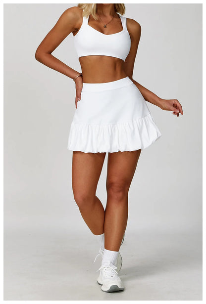 FlexLift Double Strap Sports Bra – Anti-Sweat, Push-Up Fit