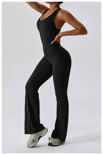 Sexy V-Back Sculpt Jumpsuit