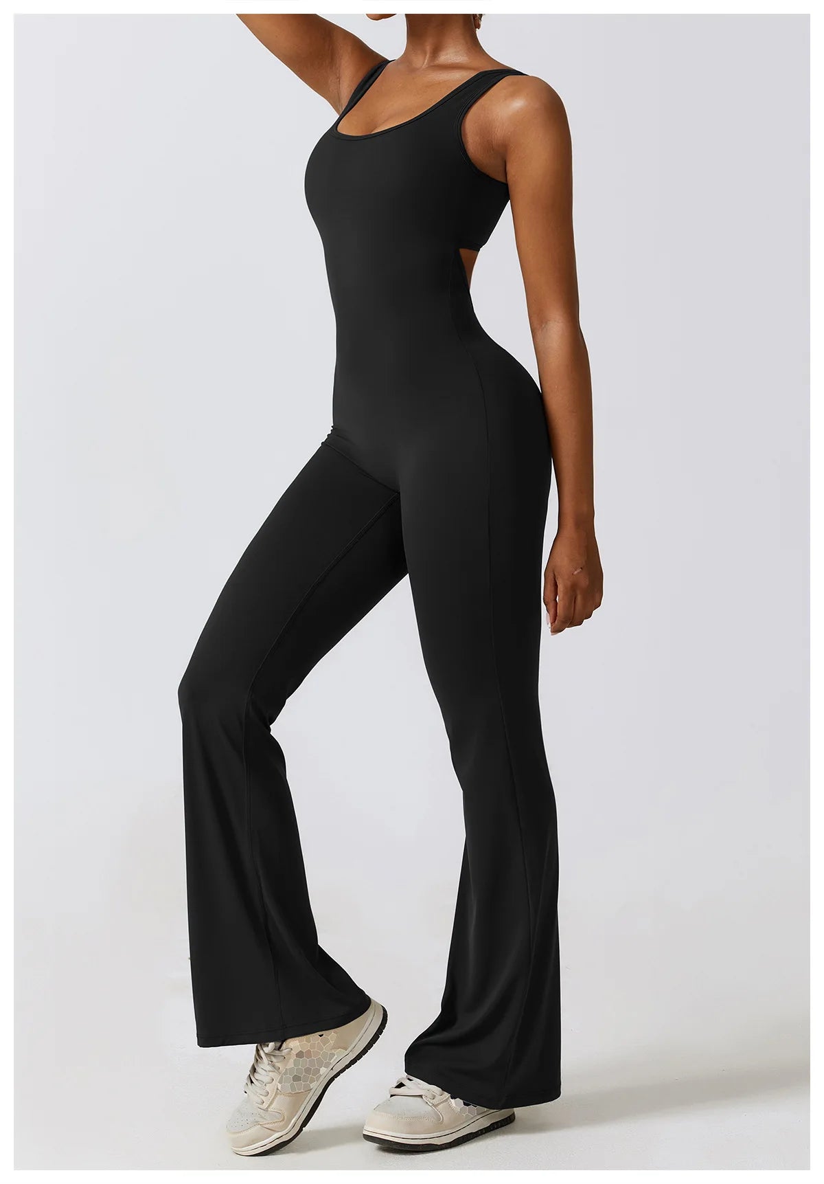 Sexy V-Back Sculpt Jumpsuit