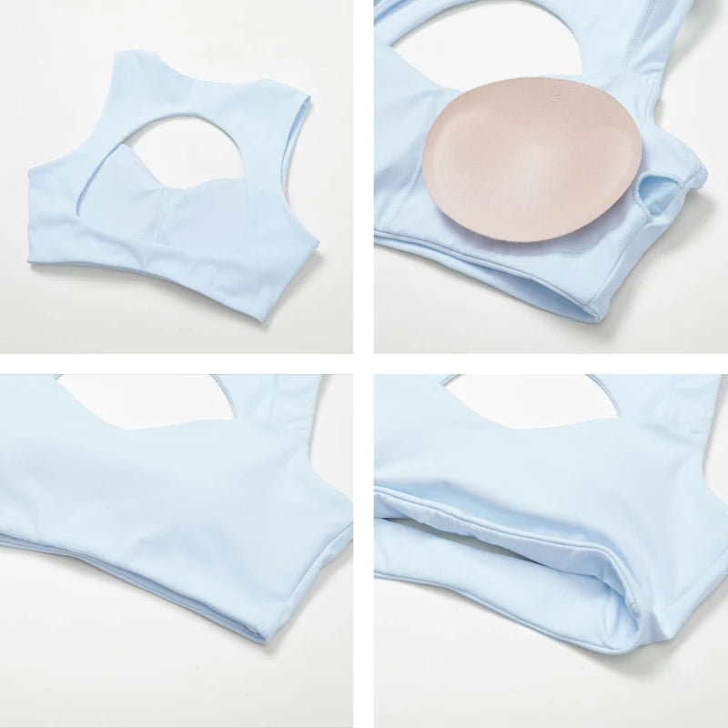 FlexLift Double Strap Sports Bra – Anti-Sweat, Push-Up Fit