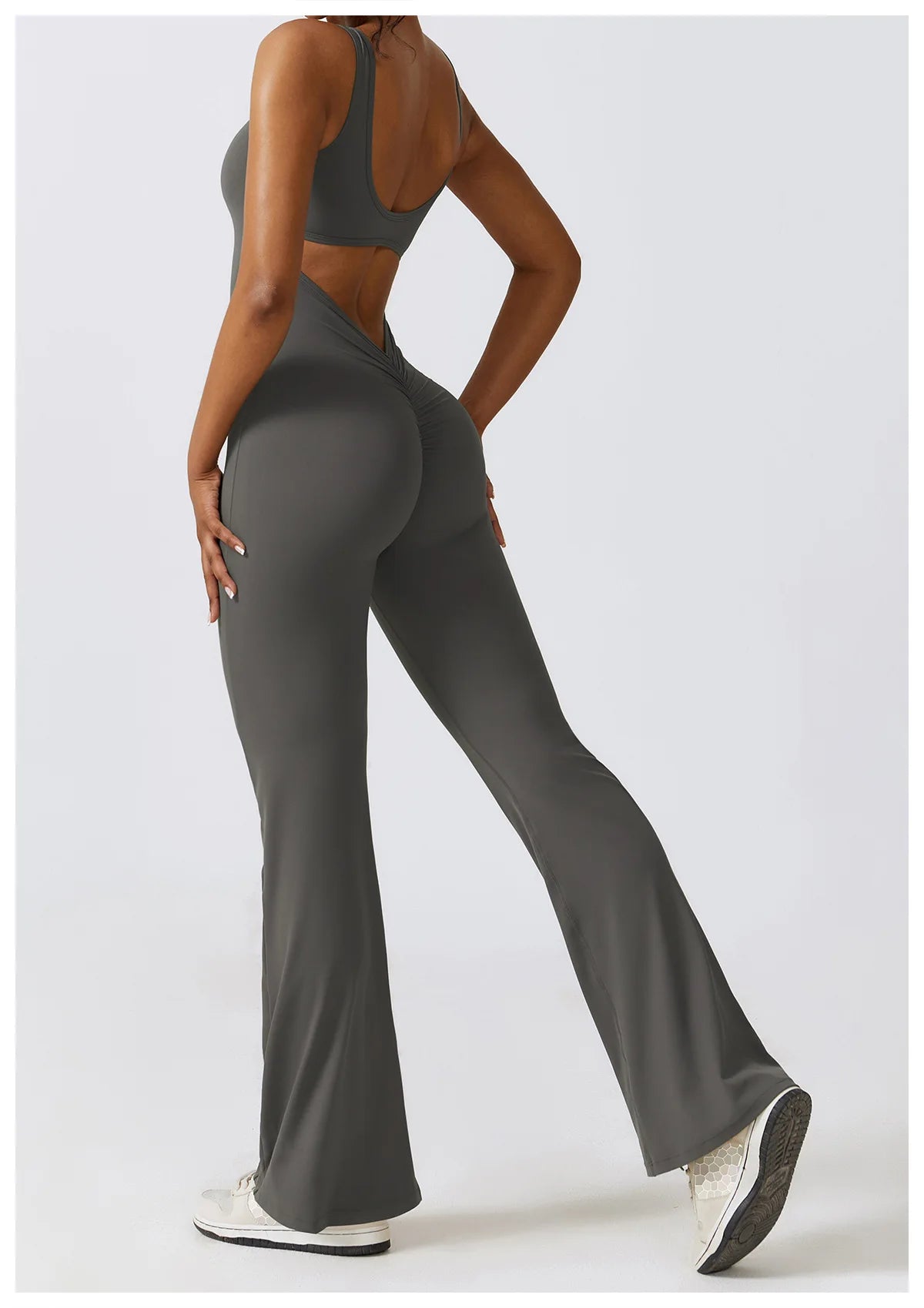 Sexy V-Back Sculpt Jumpsuit