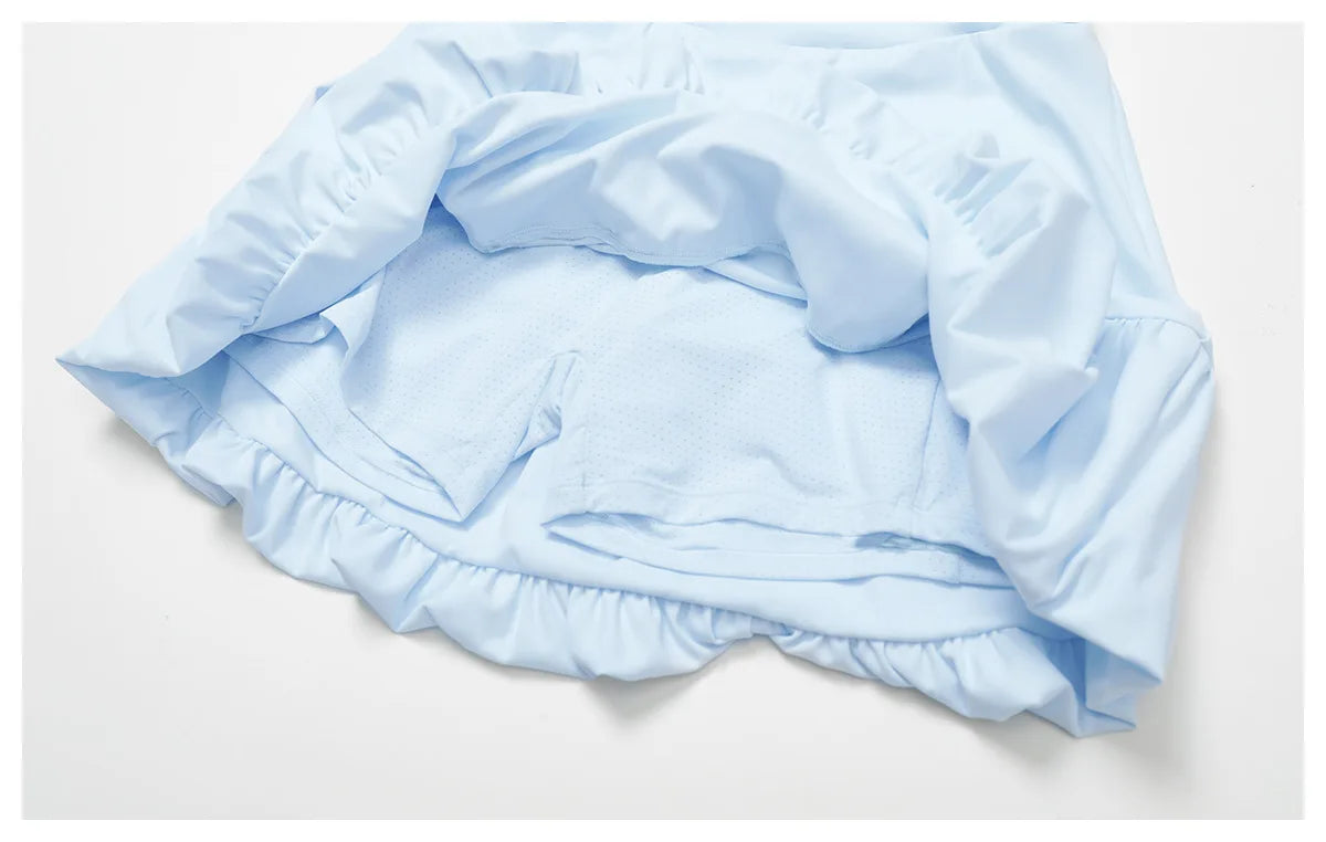 FlexMuse FitSkirt Set – 2-Piece Sports Bra & High Waist Skirt Workout Se